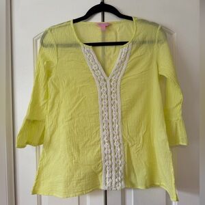 Lilly Pulitzer Limoncello yellow tunic